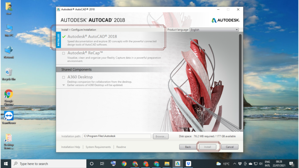 How to fix the error "AutoCAD already Installed "